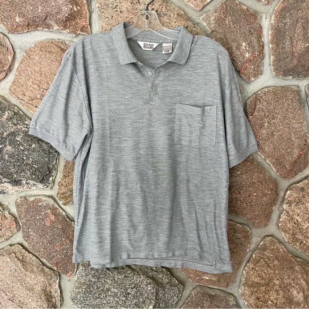 Tip Top Tailor Light Gray Men's Polo Shirt